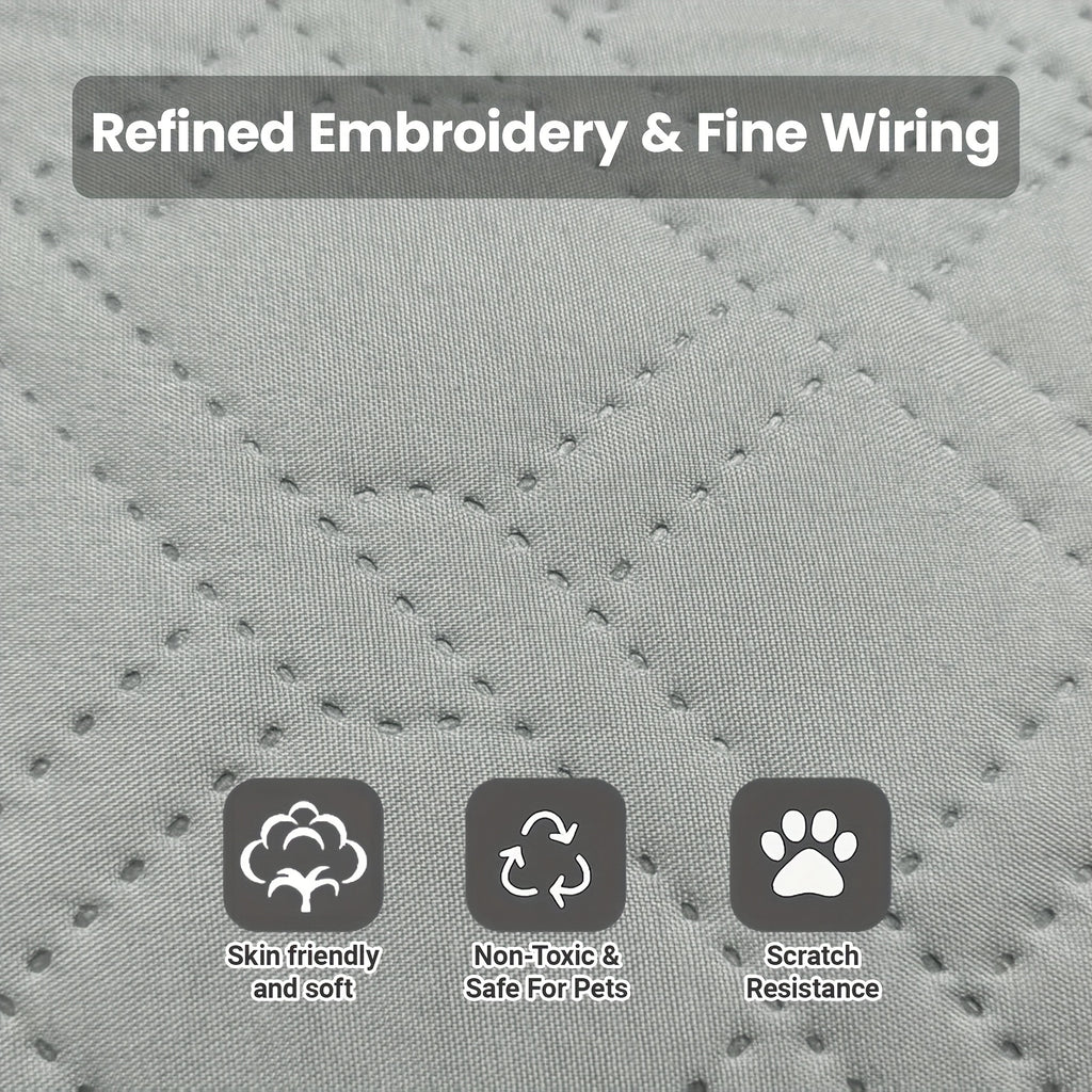 Pet Cooling Pad with Washable Cover & Anti-Slip Bottom